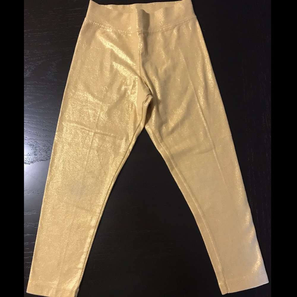 NWOT [365 Kids] Girls Gold Stretchy Leggings